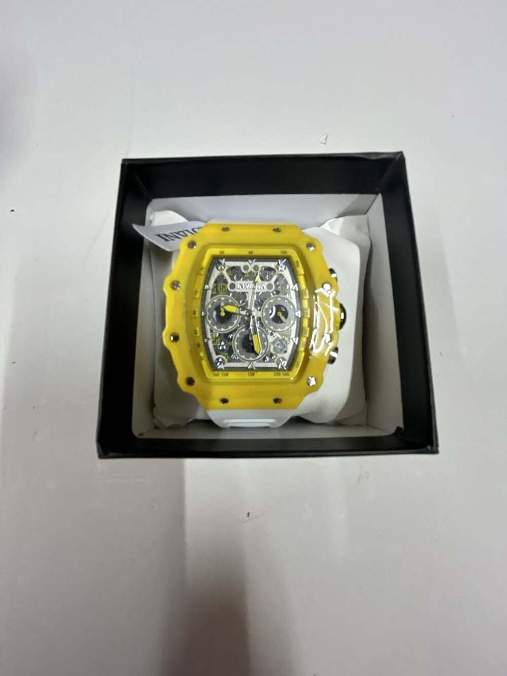 Invicta S1 Rally Chronograph Yellow and White Watch